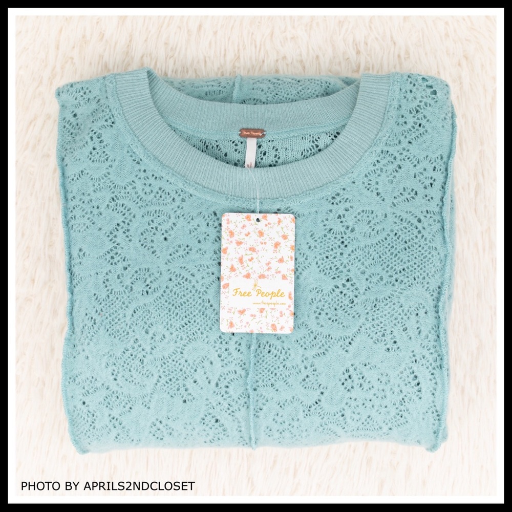 FREE PEOPLE BOHO FLOWY TUNIC SWEATER MINI A2C - Picture 6 of 16